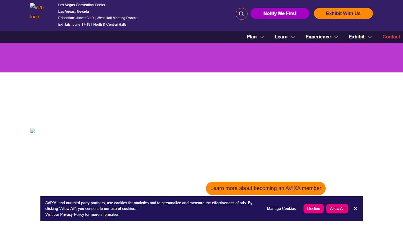 Contact Us InfoComm 2026